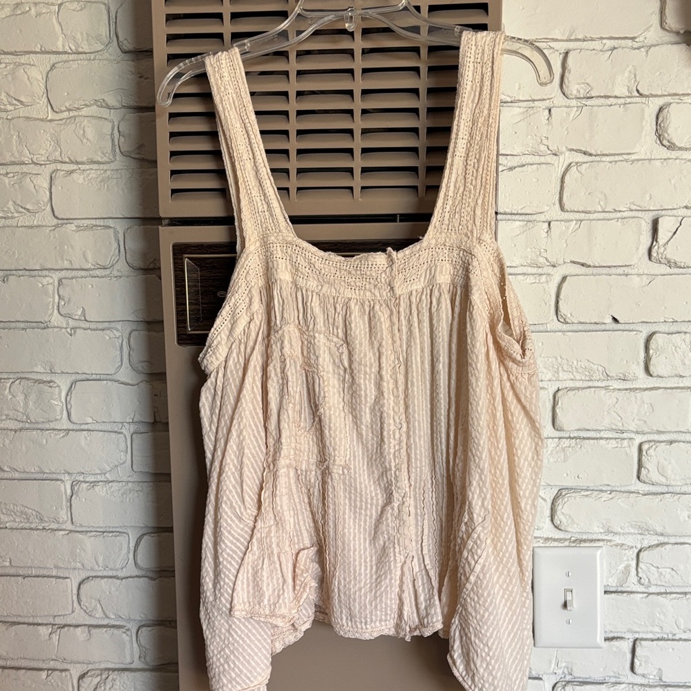 Magnolia Pearl Cream Textured Tank Top
